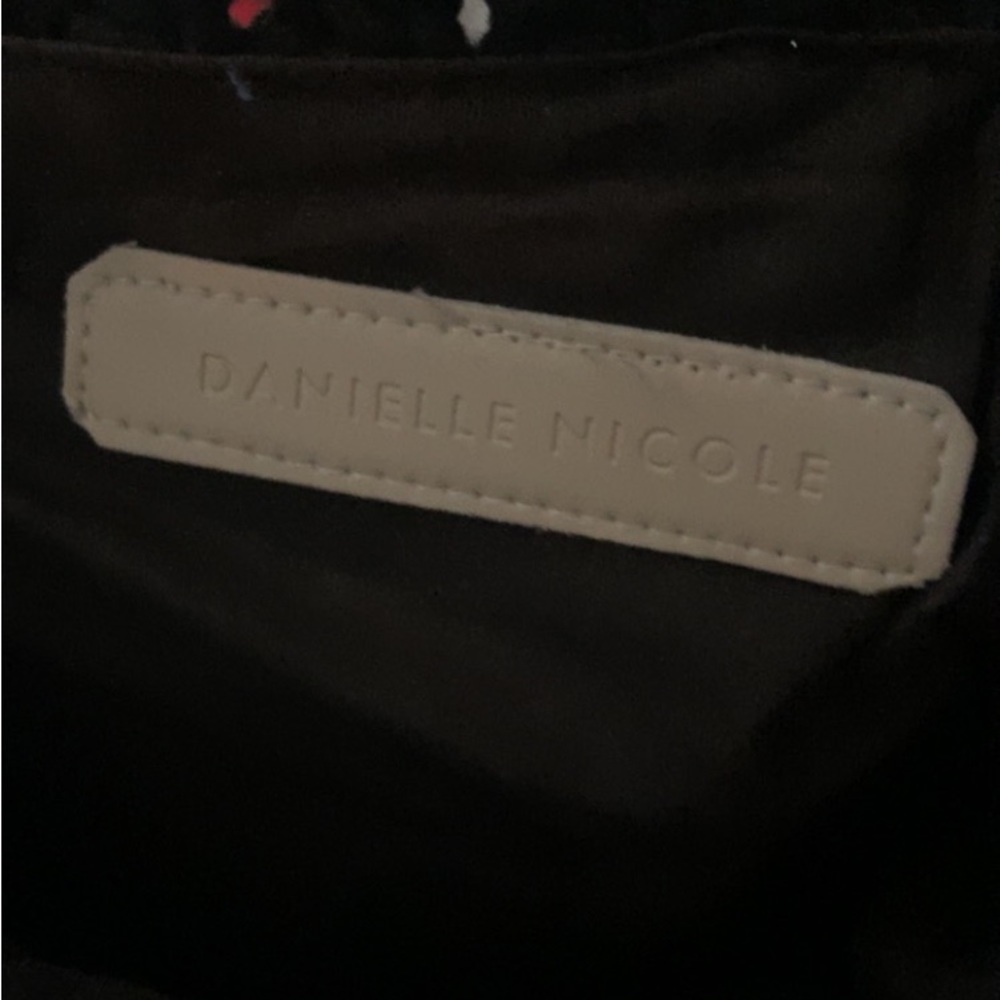 Danielle Nicole Black Fringe Macrame Boho Bag - image 5